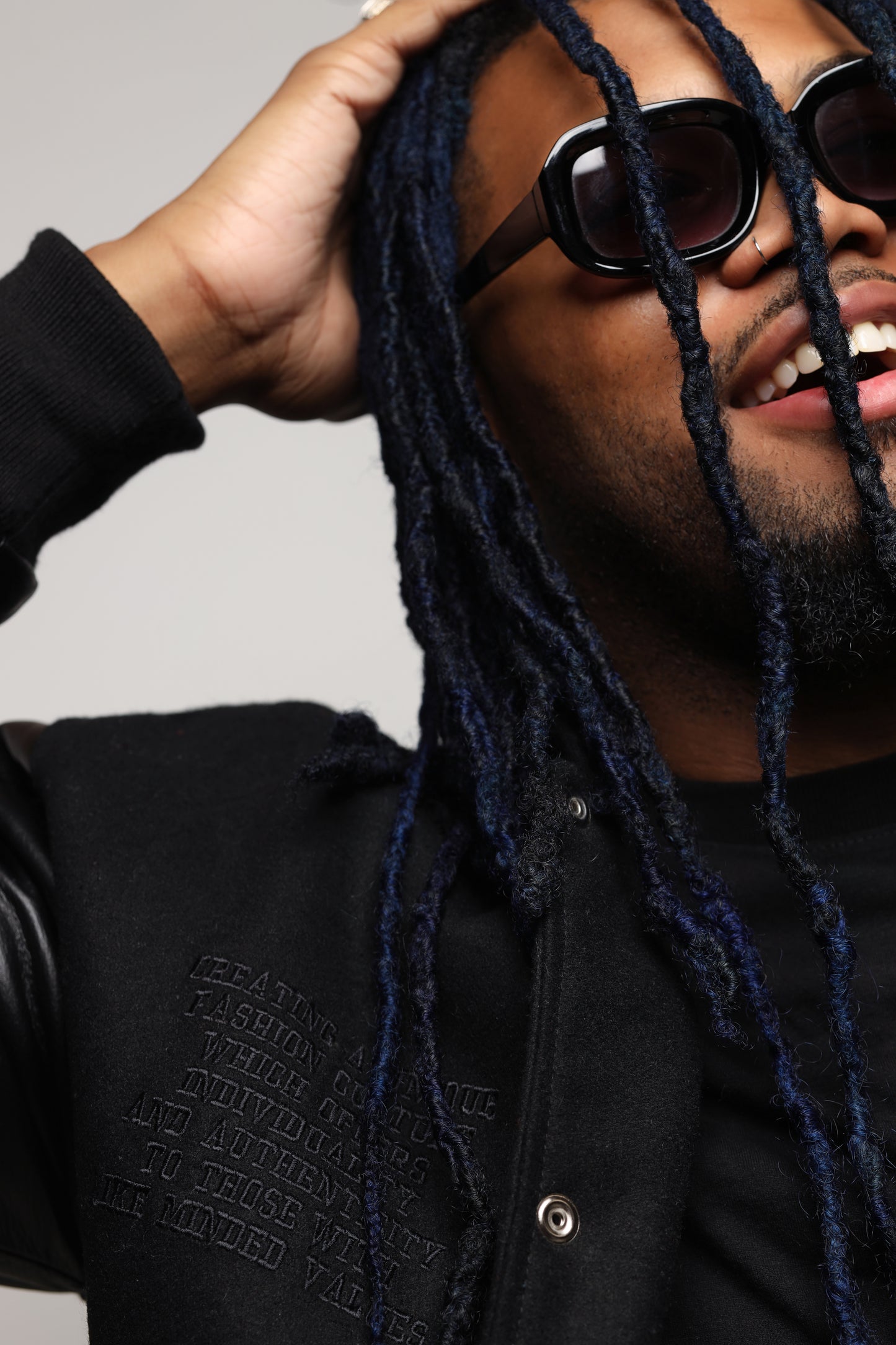 Black Harmony Varsity Letterman