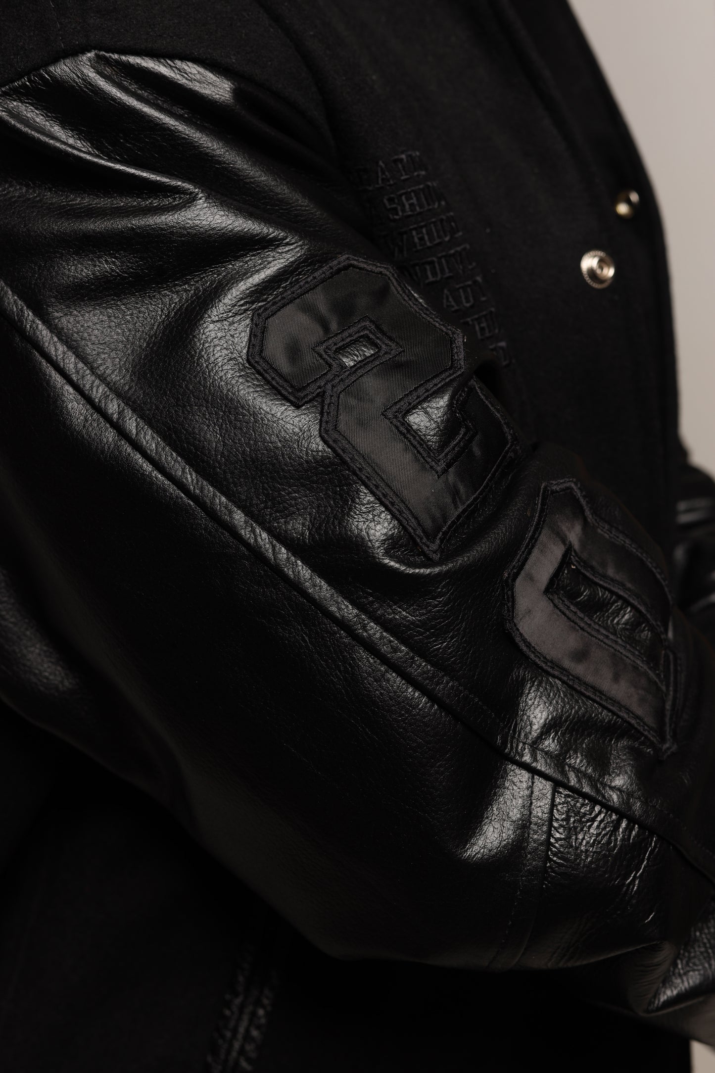 Black Harmony Varsity Letterman