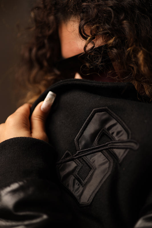 Black Harmony Varsity Letterman