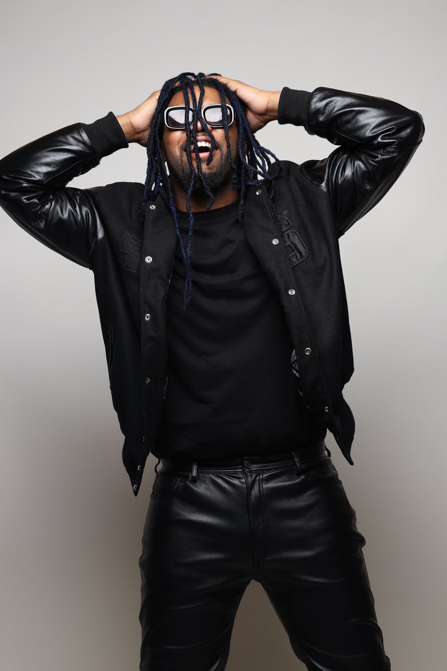 Black Harmony Varsity Letterman